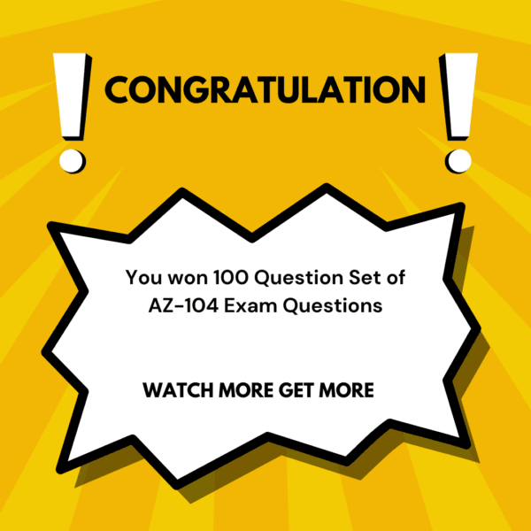 AZ-104 Exam Question PDF (100 Question)