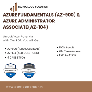 Azure AZ-900 & AZ-104 Certification Exam Bundle – 1400 Questions + 4 Case Studies (PDF with Lifetime Access)