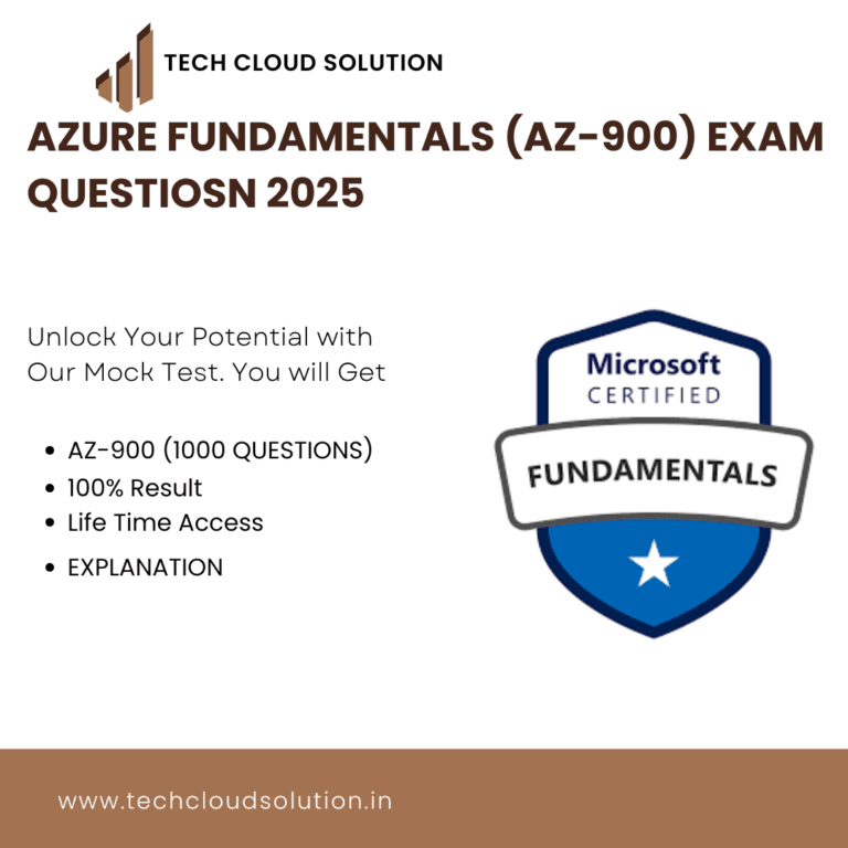 Microsoft Azure Fundamentals (AZ-900) Exam Questions 2025