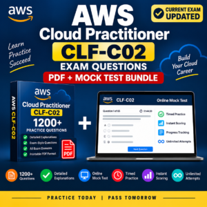 AWS Cloud Practitioner CLF-C02 Exam Questions 2026 | PDF + Mock Test Bundle